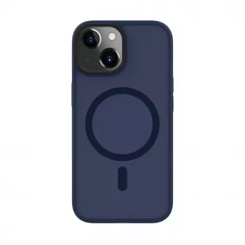 Connect Apple iPhone 15 hybride hoesje met magneet, PC+TPU, blauw