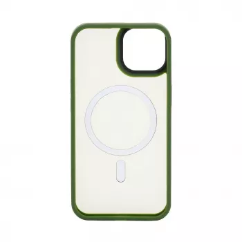 Connect Apple iPhone 15 hybride hoesje met magneet PC+TPU groen