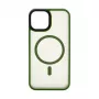 Connect Apple iPhone 15 hybride hoesje met magneet PC+TPU groen