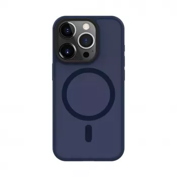 Connect Apple iPhone 15 Pro hybride hoesje met magneet, PC+TPU, blauw