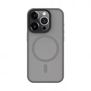 Connect Apple iPhone 15 Pro hybride hoesje met magneet, PC+TPU, zilver