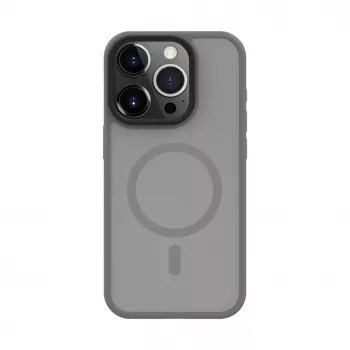 Connect Apple iPhone 15 Pro Max hybride hoesje met magneet PC+TPU zilver