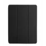 Connect Galaxy Tab A9 tablet hoesje met imitatie-microvezel binnenkant zwart