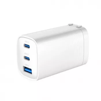 Evelatus 65W Max snellader CN USB-C1/USB-C1/USB-A wit