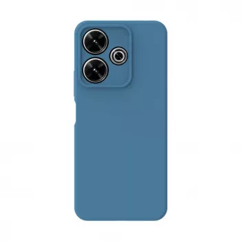 Connect Xiaomi Poco X6 Pro Premium Quality Soft Touch Siliconen Hoesje Middernachtblauw