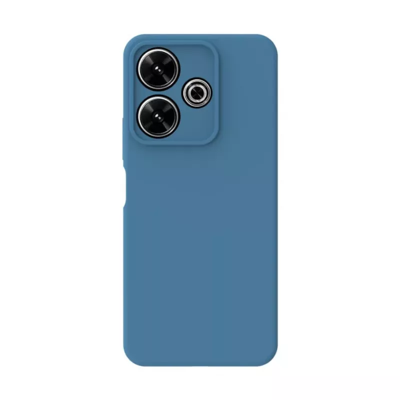 Connect Xiaomi Poco M6 Pro Premium Quality Soft Touch Siliconen Hoesje Middernachtblauw