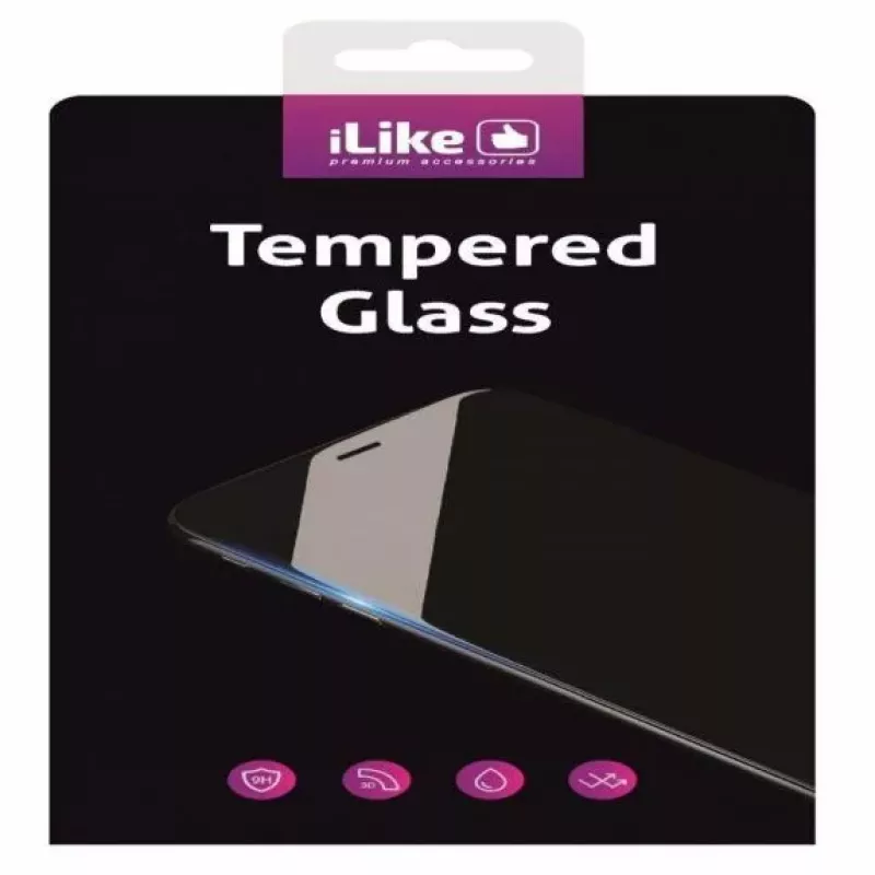 iLike Xiaomi Redmi Note 13 Pro 4G / Poco M6 Pro 2.5D Full Cover Glas Anti-statisch Super Sterk Zwart