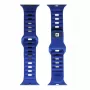 Evelatus Watch 42/44/45 sport siliconen loop donkerblauw