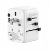 EVELATUS 35W Wereldreisadapter met 1 PD USB-C, 2 USB-C, 2 USB-A, Wit