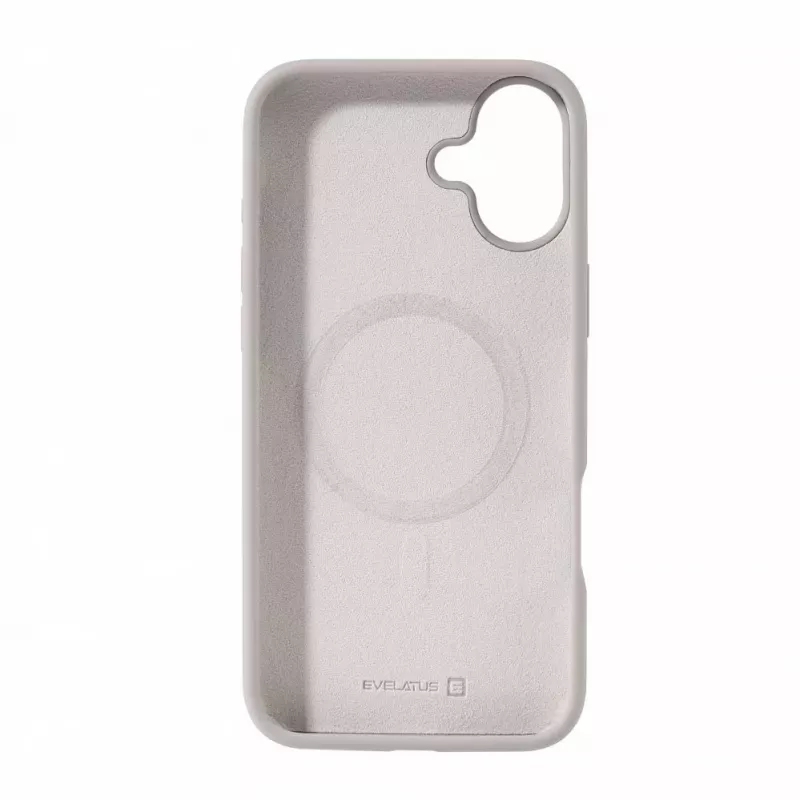 Evelatus Apple iPhone 16 Premium MagSafe Soft Touch Siliconen Hoesje Wit