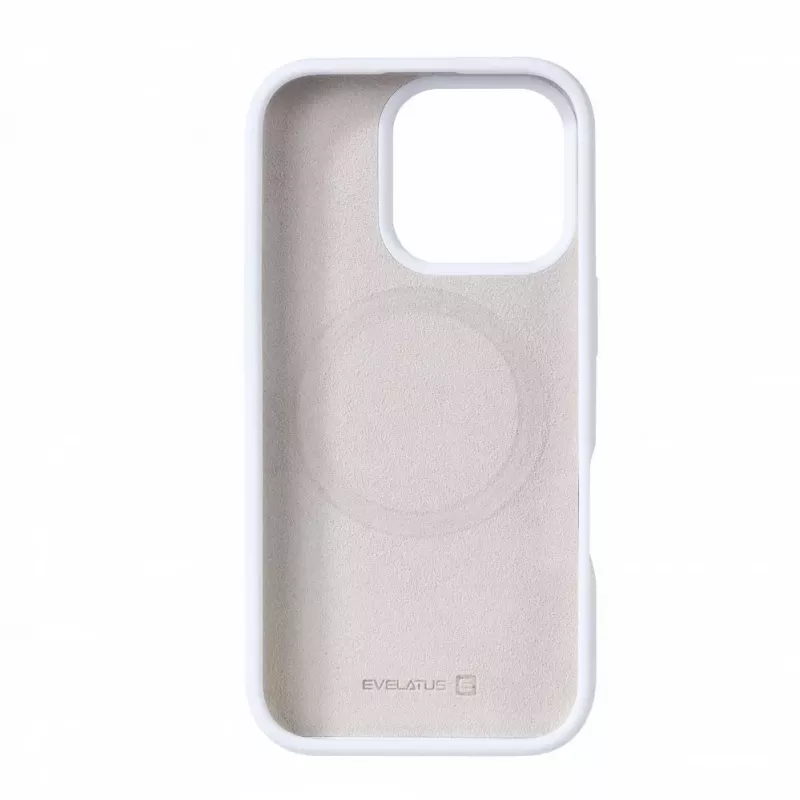 Evelatus Apple iPhone 16 Pro Premium MagSafe Soft Touch Siliconen Hoesje Wit