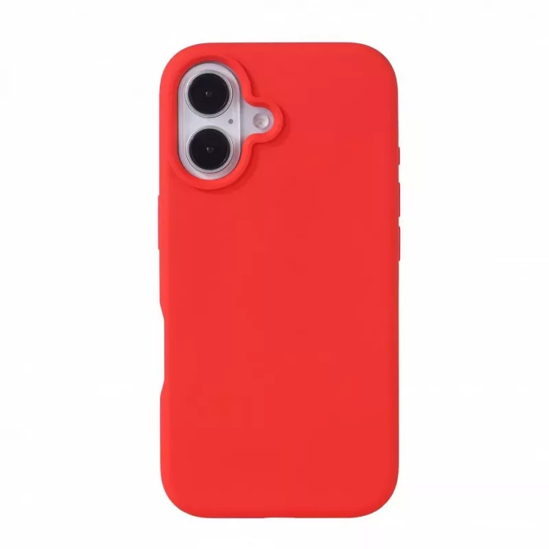 Evelatus Apple iPhone 16 Premium MagSafe Soft Touch Siliconen Hoesje Rood