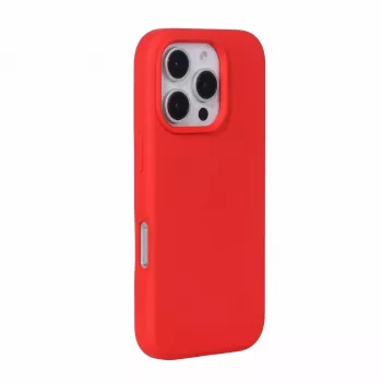 Evelatus Apple iPhone 16 Pro Premium MagSafe Soft Touch Siliconen Hoesje Rood