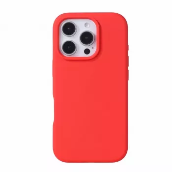 Evelatus Apple iPhone 16 Pro Max Premium MagSafe Soft Touch Siliconen Hoesje Rood