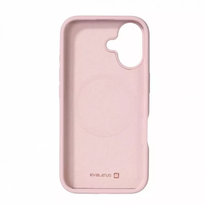 Evelatus Apple iPhone 16 Premium MagSafe Soft Touch Siliconen Hoesje Roze Zand