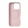 Evelatus Apple iPhone 16 Pro Premium MagSafe Soft Touch Siliconen Hoesje Roze Zand