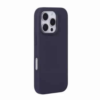 Evelatus Apple iPhone 16 Pro Premium MagSafe Soft Touch Siliconen Hoesje Diep Paars
