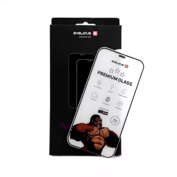 Evelatus Apple iPhone 16 Pro Max Privacy Corning Gorilla Glass Anti-Static 3D Full Cover 10X Stronger zwart
