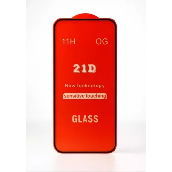 iLike Apple iPhone 16 Plus Full Glue 21D gehard glas schermbeschermer (2-pack) zwart