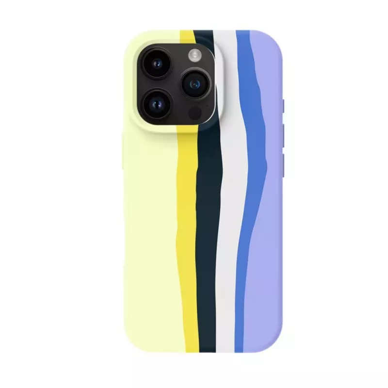Evelatus Apple iPhone 16 Pro Max meerkleurige siliconenhoes met MagSafe Ceramic White