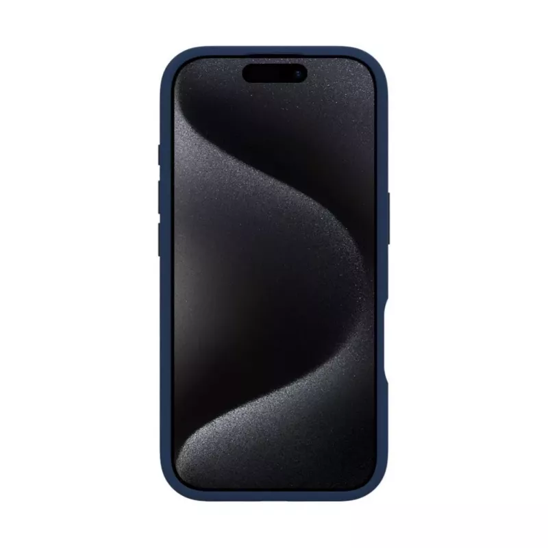 Evelatus Apple iPhone 16 Pro Premium MagSafe met standaard soft touch siliconenhoes donkerblauw