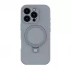 Evelatus Apple iPhone 16 Pro Premium MagSafe met standaard soft touch siliconenhoes zilver