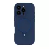 Evelatus Apple iPhone 16 Pro Max Premium MagSafe met standaard soft touch siliconenhoes donkerblauw