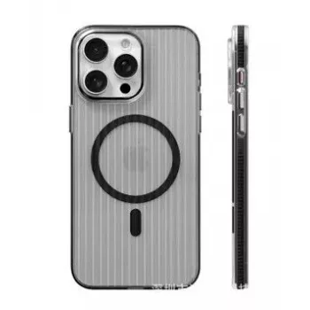 Evelatus Apple iPhone 16 Suitcase MagSafe hoesje transparant zwart