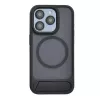 Evelatus Apple iPhone 15 Pro Rubber Coated MagSafe met Standaard Hoesje zwart