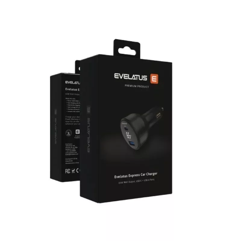 Evelatus Express Autolader 30W zwart