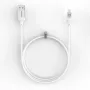 Evelatus USB-A naar USB-C kabel 2M aluminium behuizing gevlochten wit