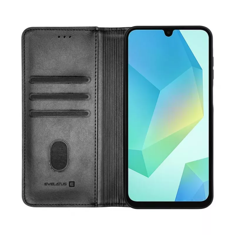 Evelatus Samsung Galaxy A16 Book Case Folio Zwart