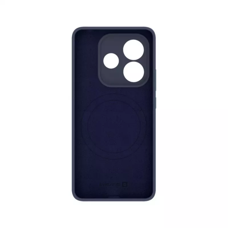 Evelatus Xiaomi Redmi Note 14 Premium Magnetic Soft Touch Silicone Case donkerblauw