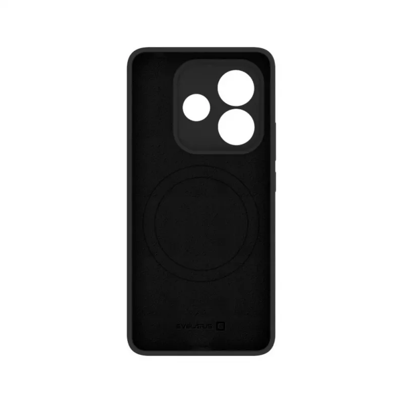 Evelatus Xiaomi Redmi Note 14 Premium Magnetic Soft Touch Silicone Case Zwart
