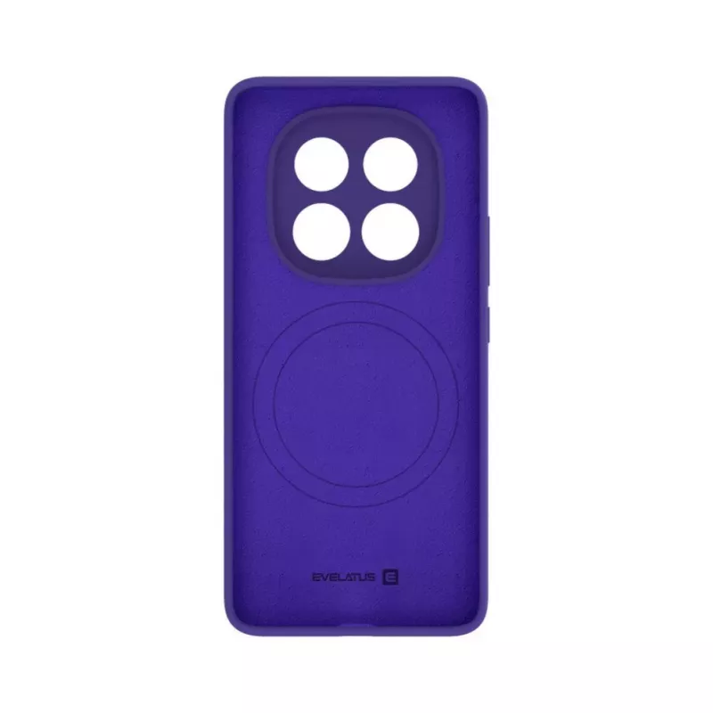 Evelatus Xiaomi Redmi Note 14 Pro 4G / Poco X7 Premium Magnetic Soft Touch Silicone Case paars