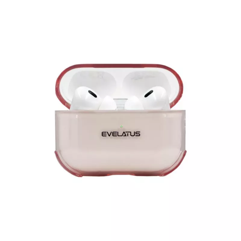 Evelatus Apple AirPods Pro TPU Protective Case transparant roze