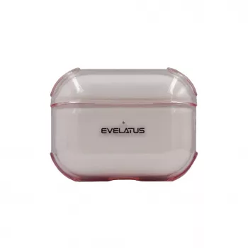 Evelatus Apple AirPods Pro TPU Protective Case transparant roze