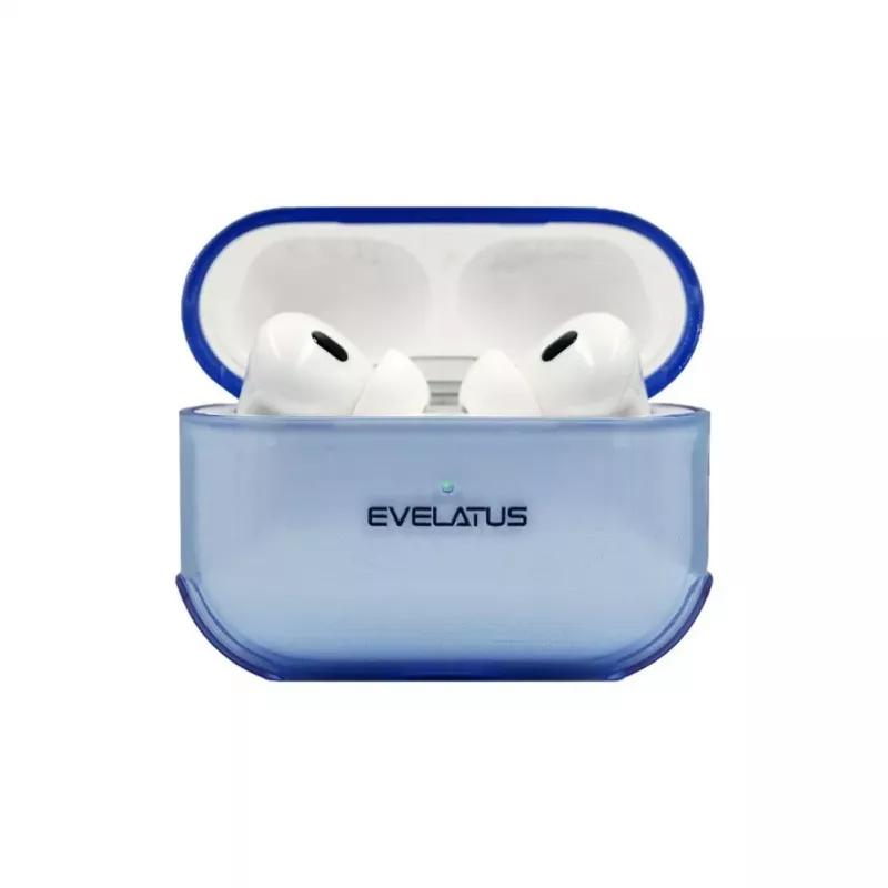 Evelatus Apple AirPods Pro TPU Protective Case transparant blauw
