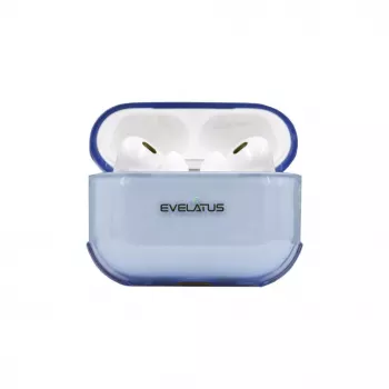 Evelatus Apple AirPods Pro 2 TPU Protective Case transparant blauw