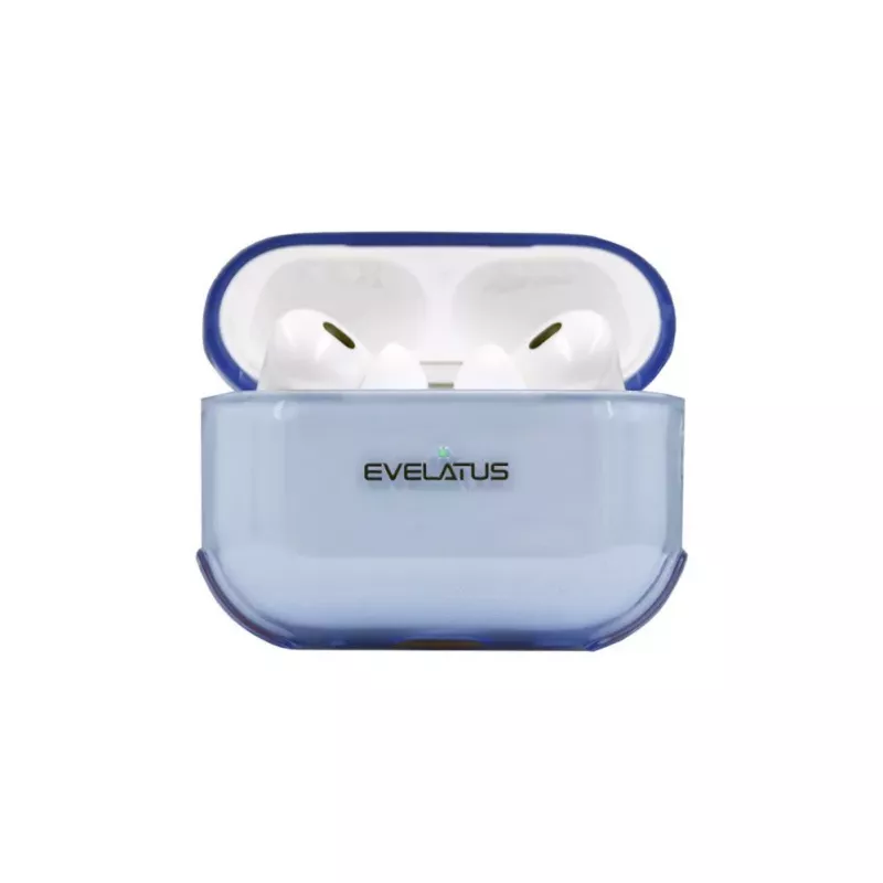 Evelatus Apple AirPods Pro 2 TPU Protective Case transparant blauw