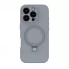 Evelatus Apple iPhone 16 Pro Max Premium MagSafe met standaard Soft Touch siliconenhoes zilver