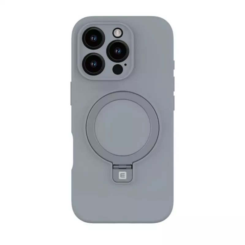 Evelatus Apple iPhone 16 Pro Max Premium MagSafe met standaard Soft Touch siliconenhoes zilver