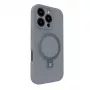 Evelatus Apple iPhone 16 Pro Max Premium MagSafe met standaard Soft Touch siliconenhoes zilver