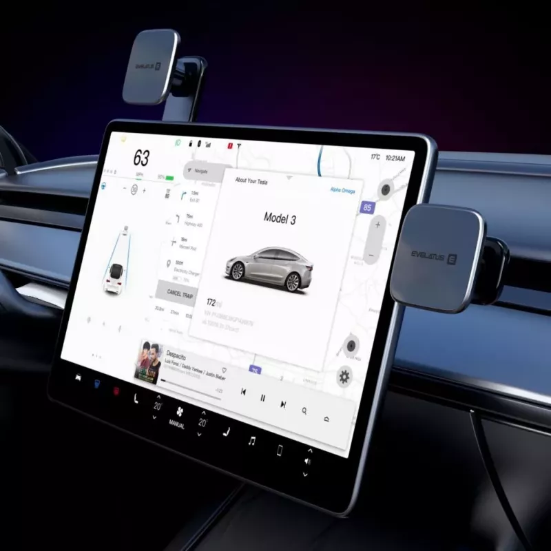 Evelatus plakhouder flexibel buigzaam met MagSafe 360 C2+K3 zwart
