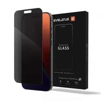 Evelatus Apple iPhone 15 Pro Max privacy Corning Gorilla Glass antistatisch 3D full cover 10X sterker schermbeschermer