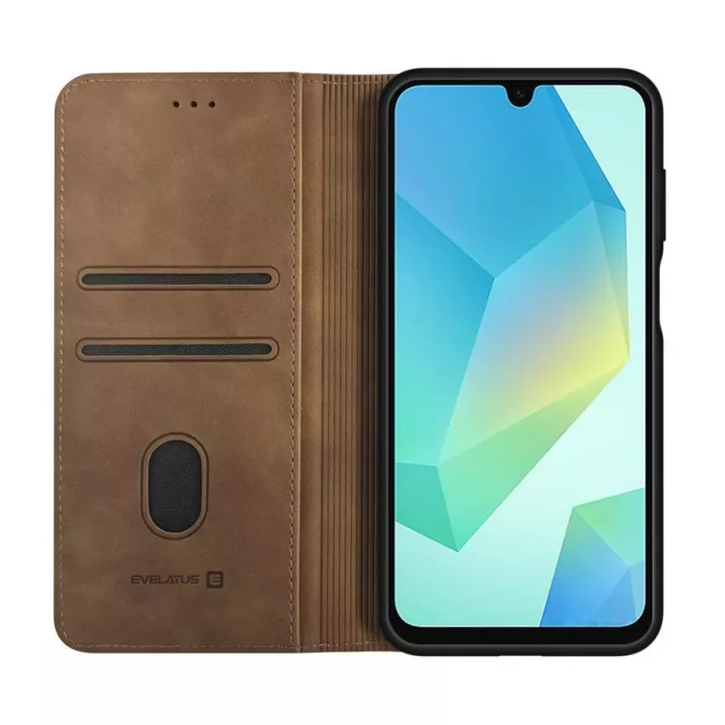 Evelatus Samsung Galaxy A56 Book Case bruin