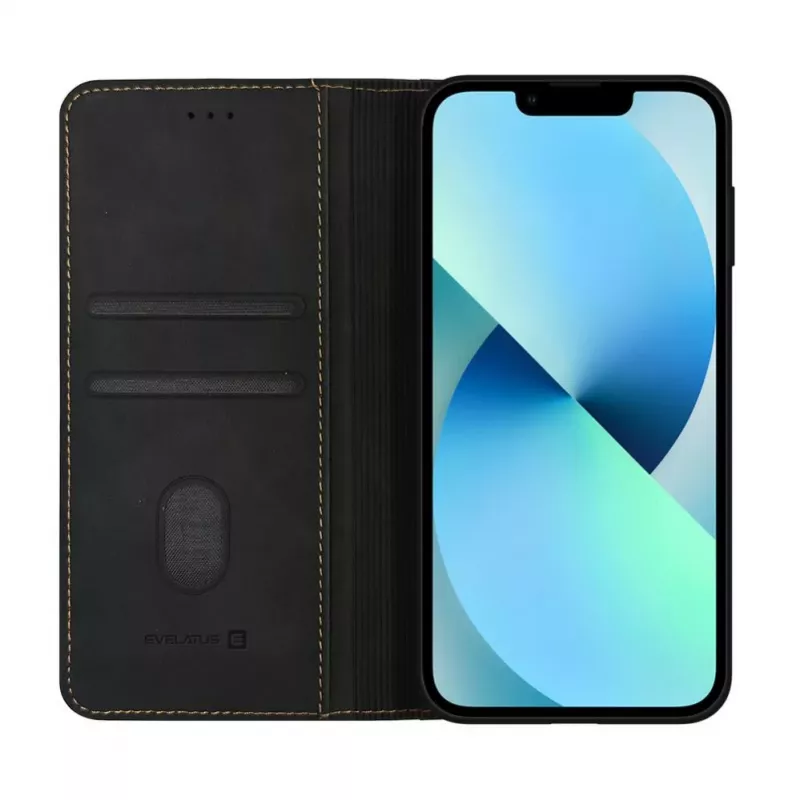 Evelatus Apple iPhone 16e / SE4 Book Case Folio zwart