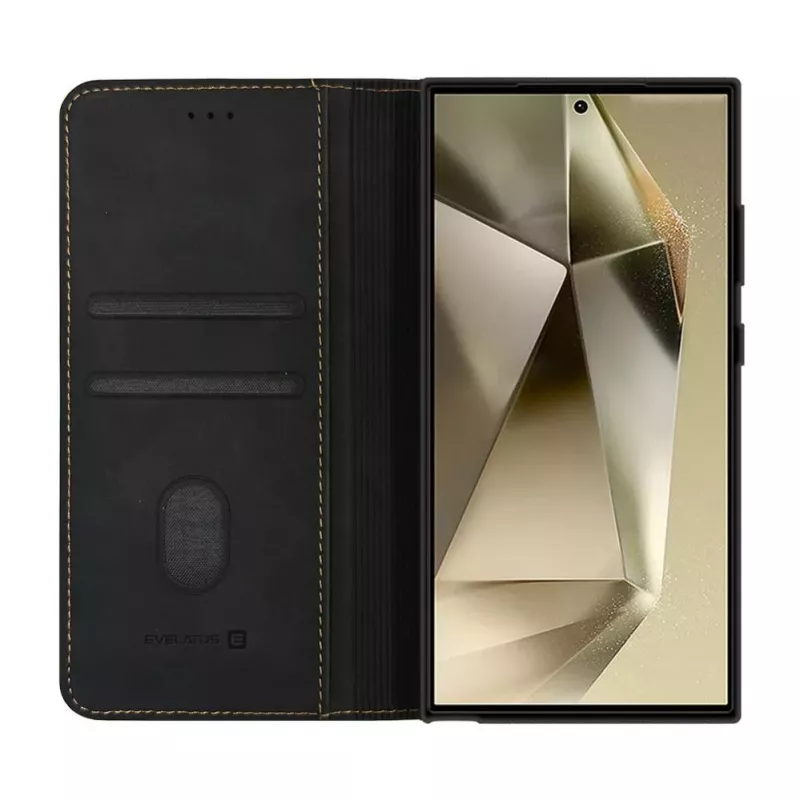 Evelatus Samsung Galaxy S24 Ultra Book Case Folio zwart