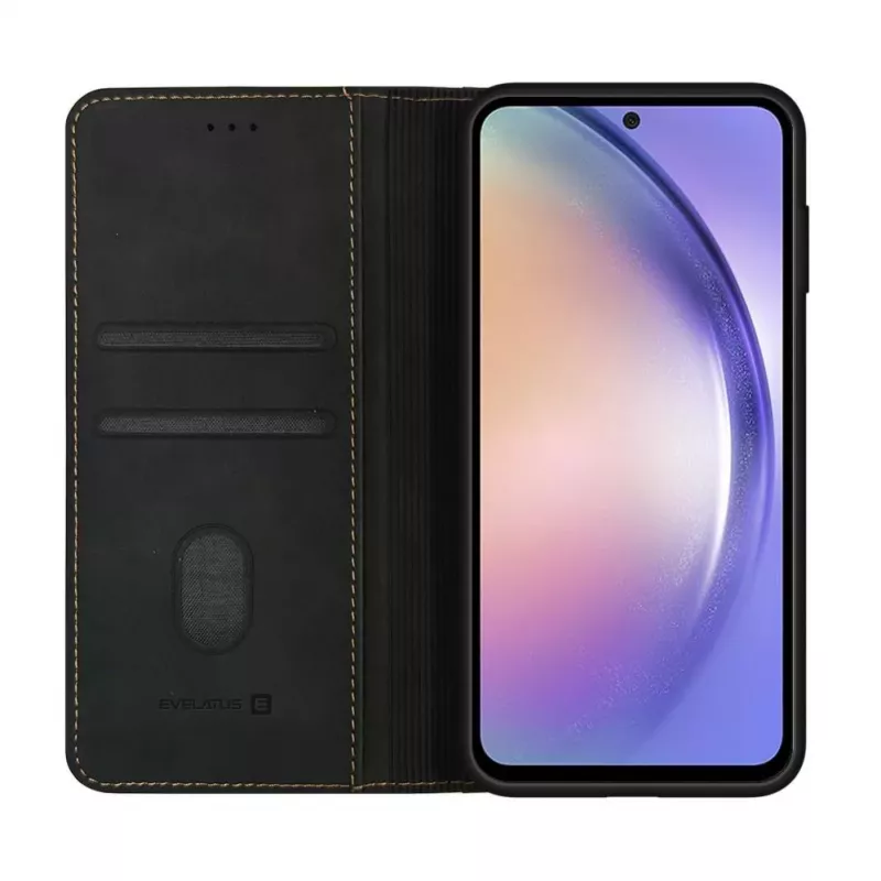 Evelatus Samsung Galaxy A54 Book Case Folio Zwart
