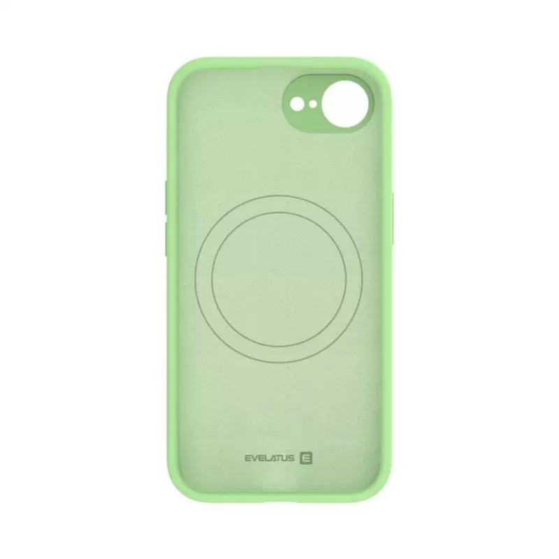 Evelatus Apple iPhone 16e / SE4 Premium Magsafe Soft Touch silicone hoesje mint